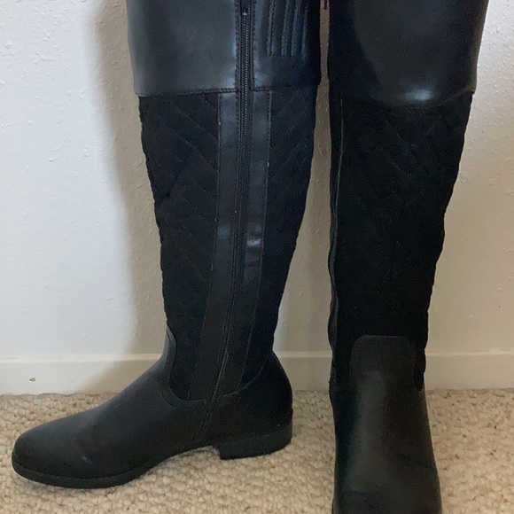 Nicole up to knee boots leather and swede - Picture 2 of 2